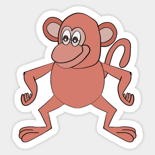 A fun chimpanzee Sticker